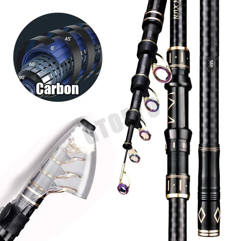 Fishing Rod Surf - 2.1m 2.7m 3.6m 4.5m canne à