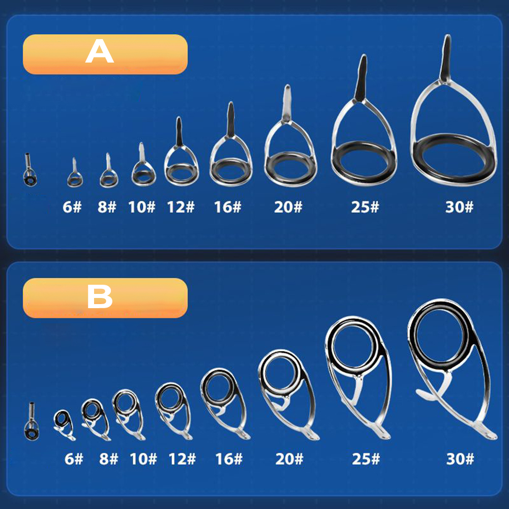 Fishing Rod Repair Kit - Guide de canne à pêche, anneaux
