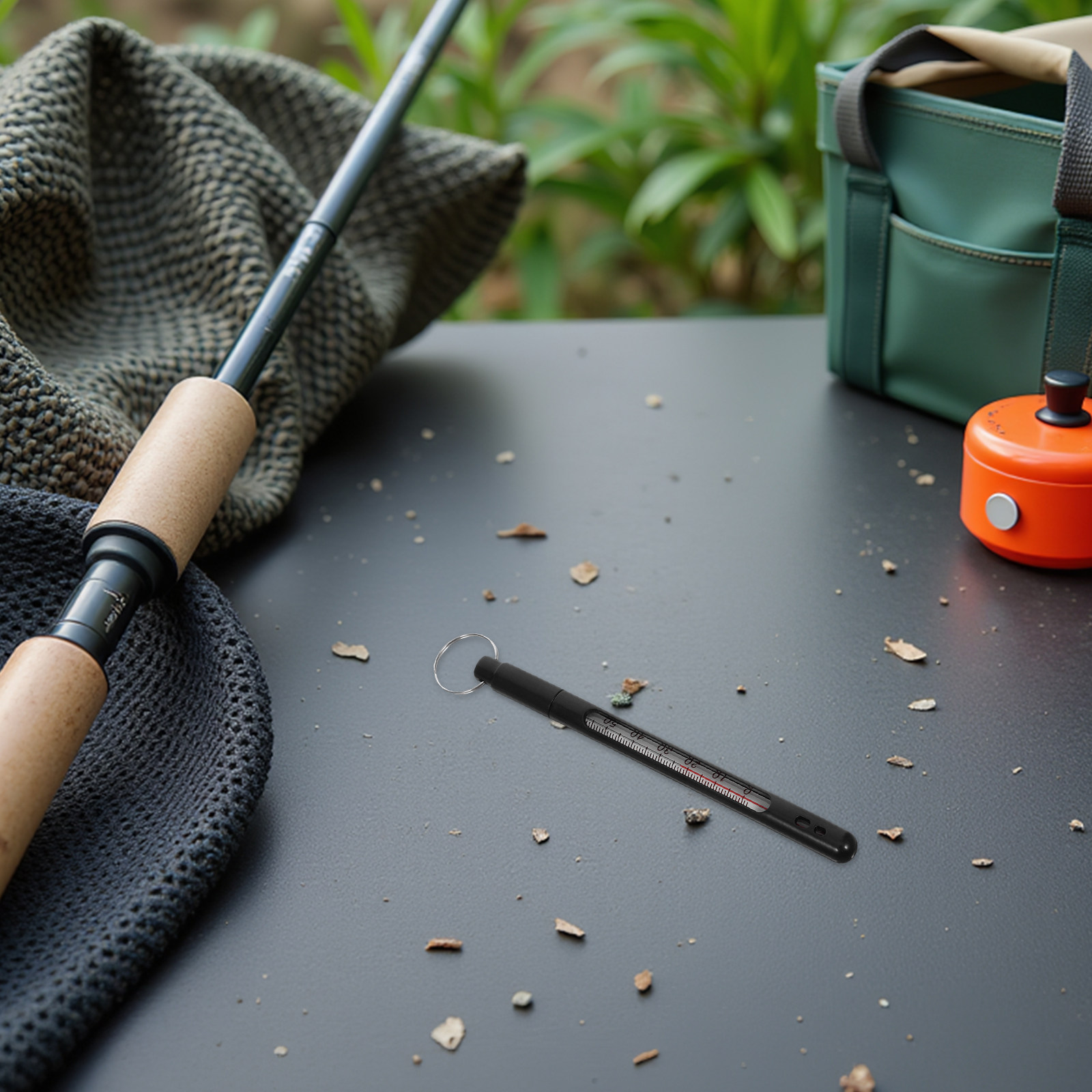 Fishing Rod Fly - Thermomètre de pêche en ABS, design