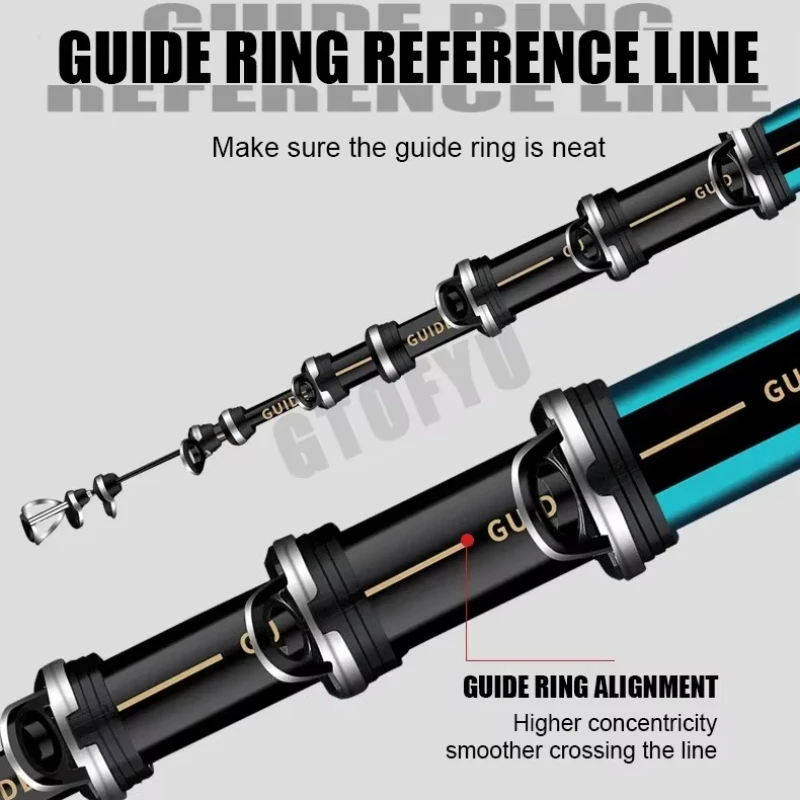 2.7 m-7.2 m cannes à pêche hau - Fishing Rod Surf avis et prix